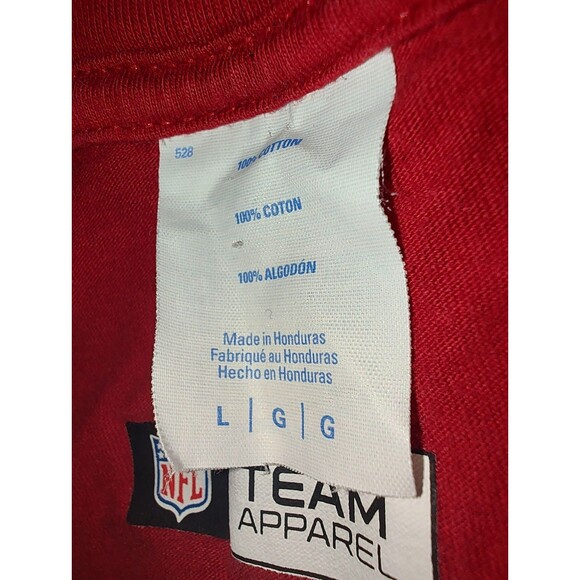 Tampa Bay Buccaneers Shirt Men's Large Red #12 Tom Brady NFL Team Apparel Adult - Picture 3 of 13